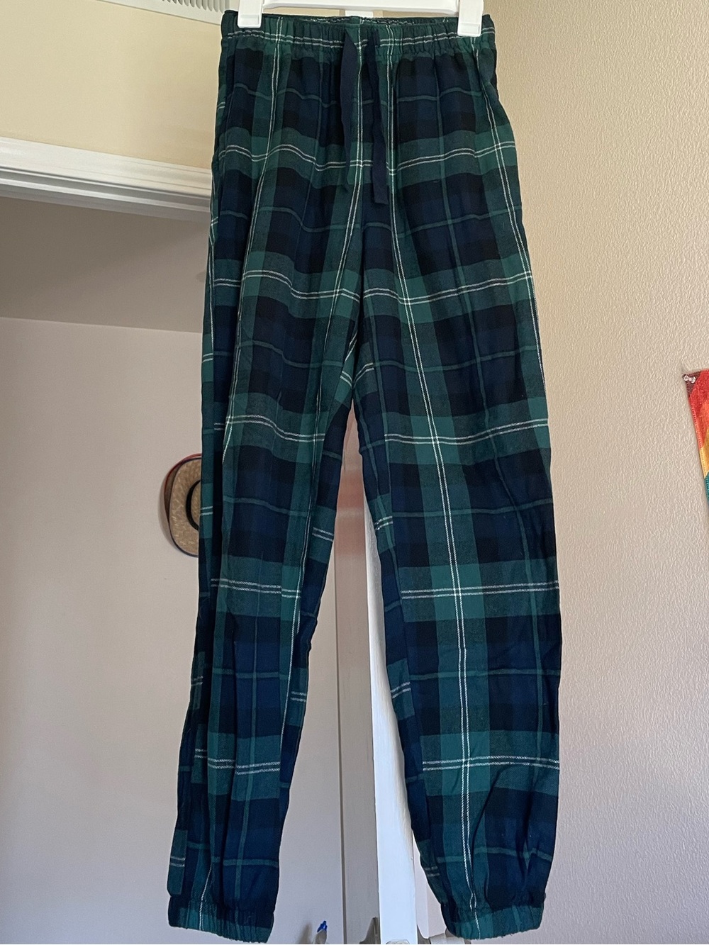 Old Navy Green and Navy Plaid Pants